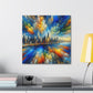 "Vibrant Metropolis Symphony" - Canvas