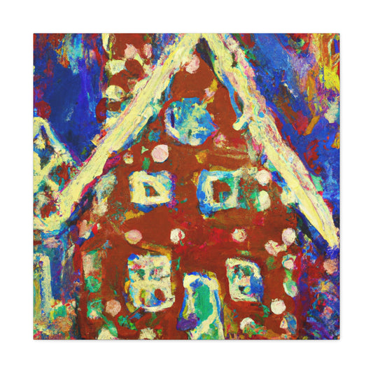 Gingerbread House Delight - Canvas