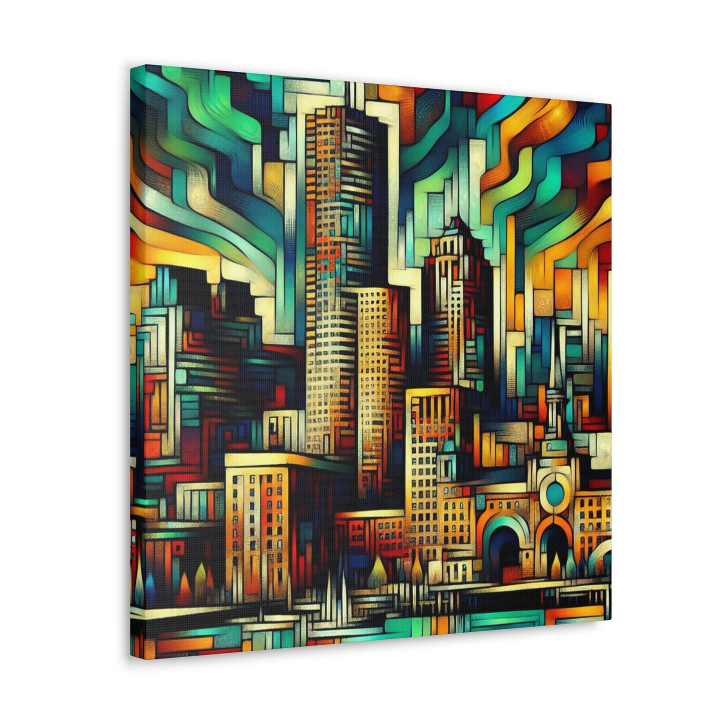 "Urban Hues Unleashed" - Canvas