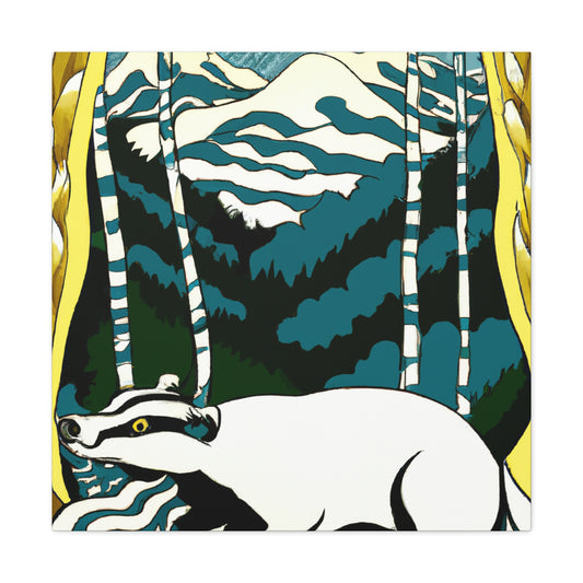 "Badger in Bloom" - Canvas