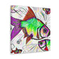 "Rainbow Fish Dreamscape" - Canvas