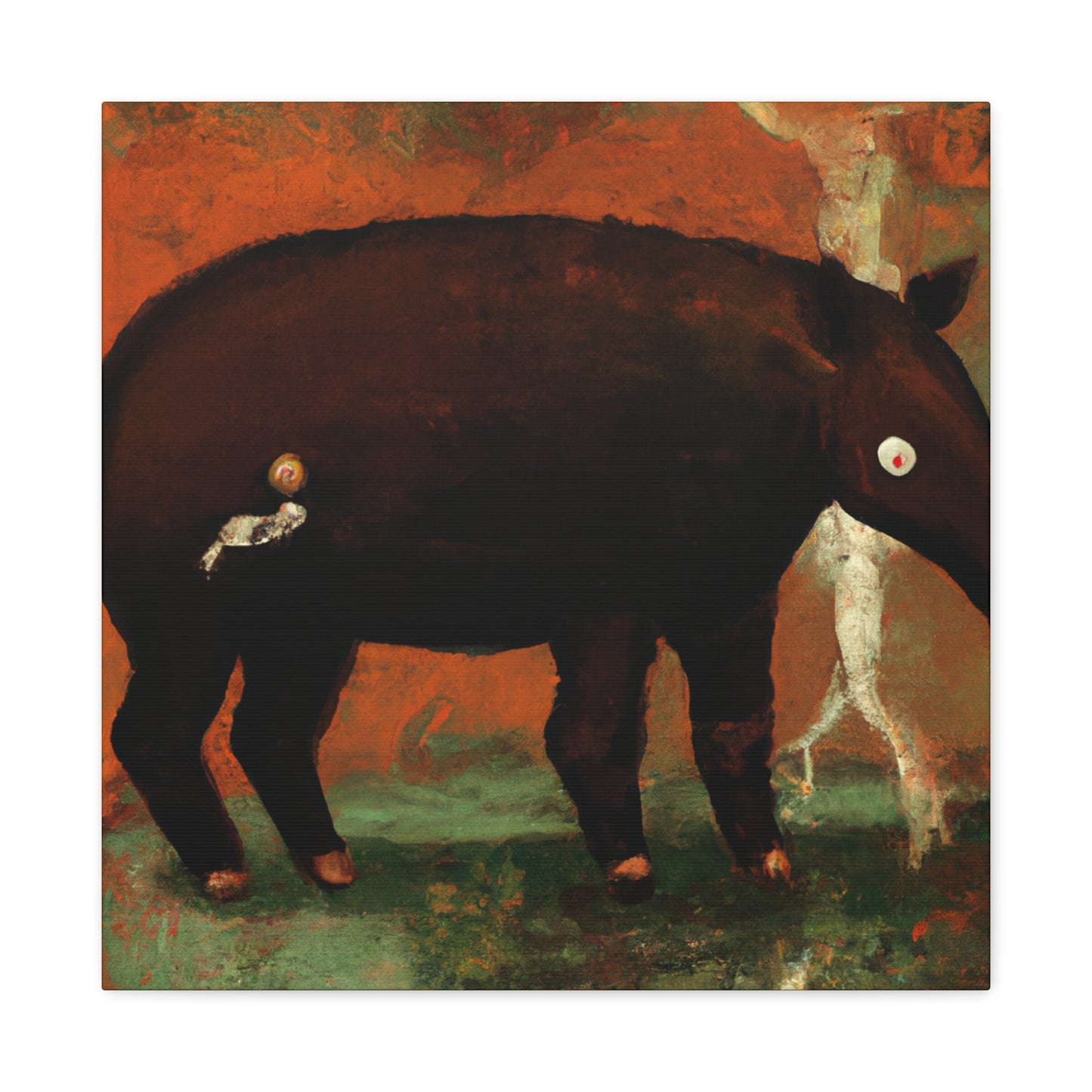 Malayan Tapir Amazement - Canvas