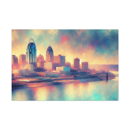 "Vibrant Cincinnati Mornings" - Canvas