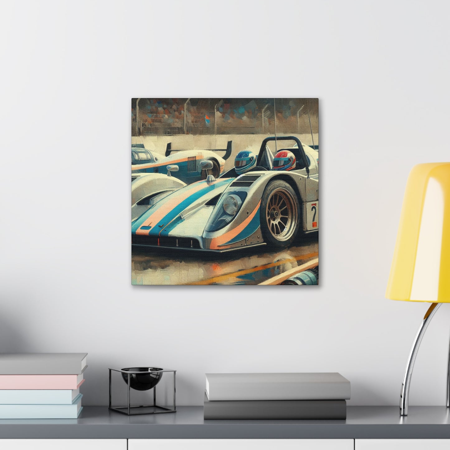 Velocity Unleashed: Hyperrealistic Racecar - Canvas