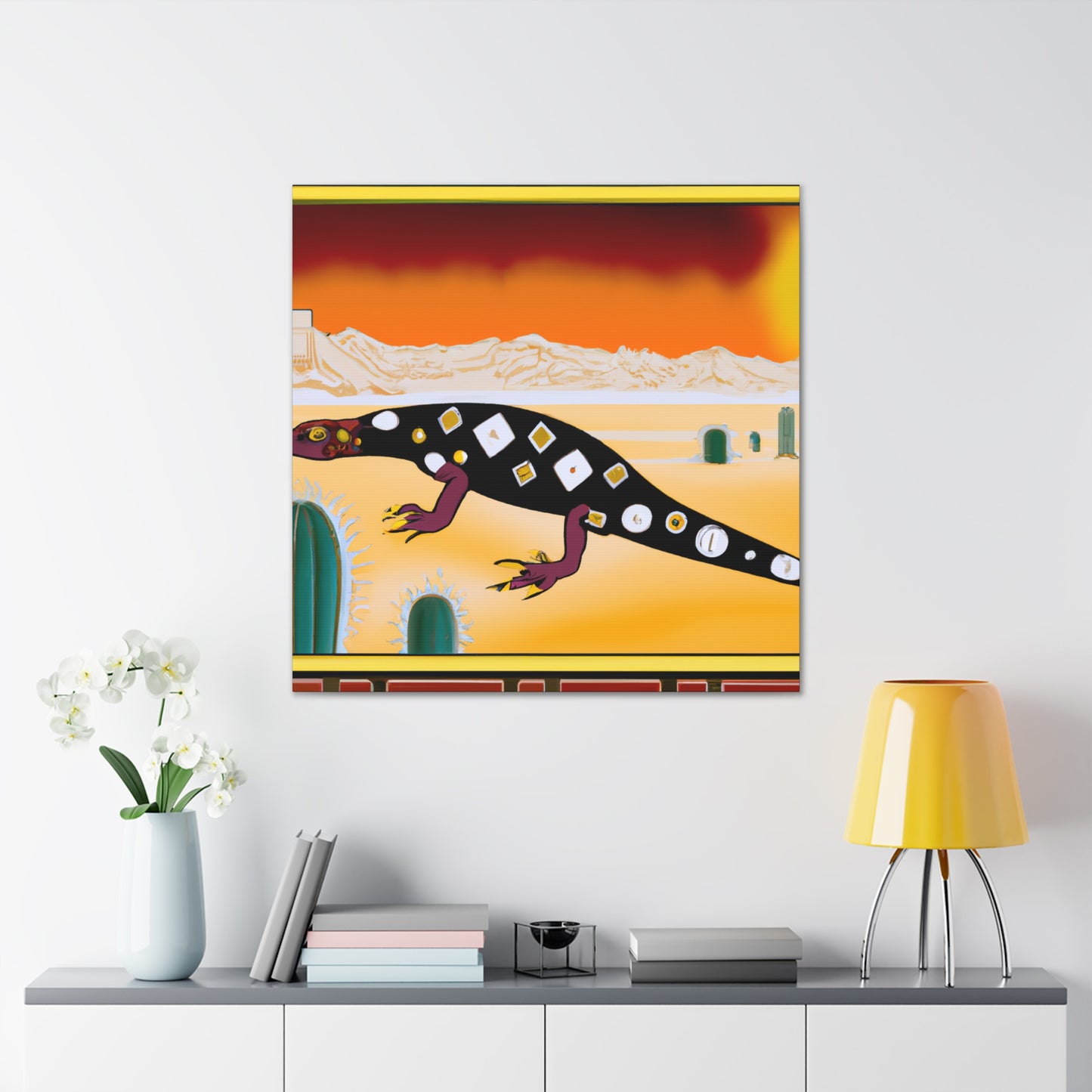 "Gila Monster Glamour" - Canvas