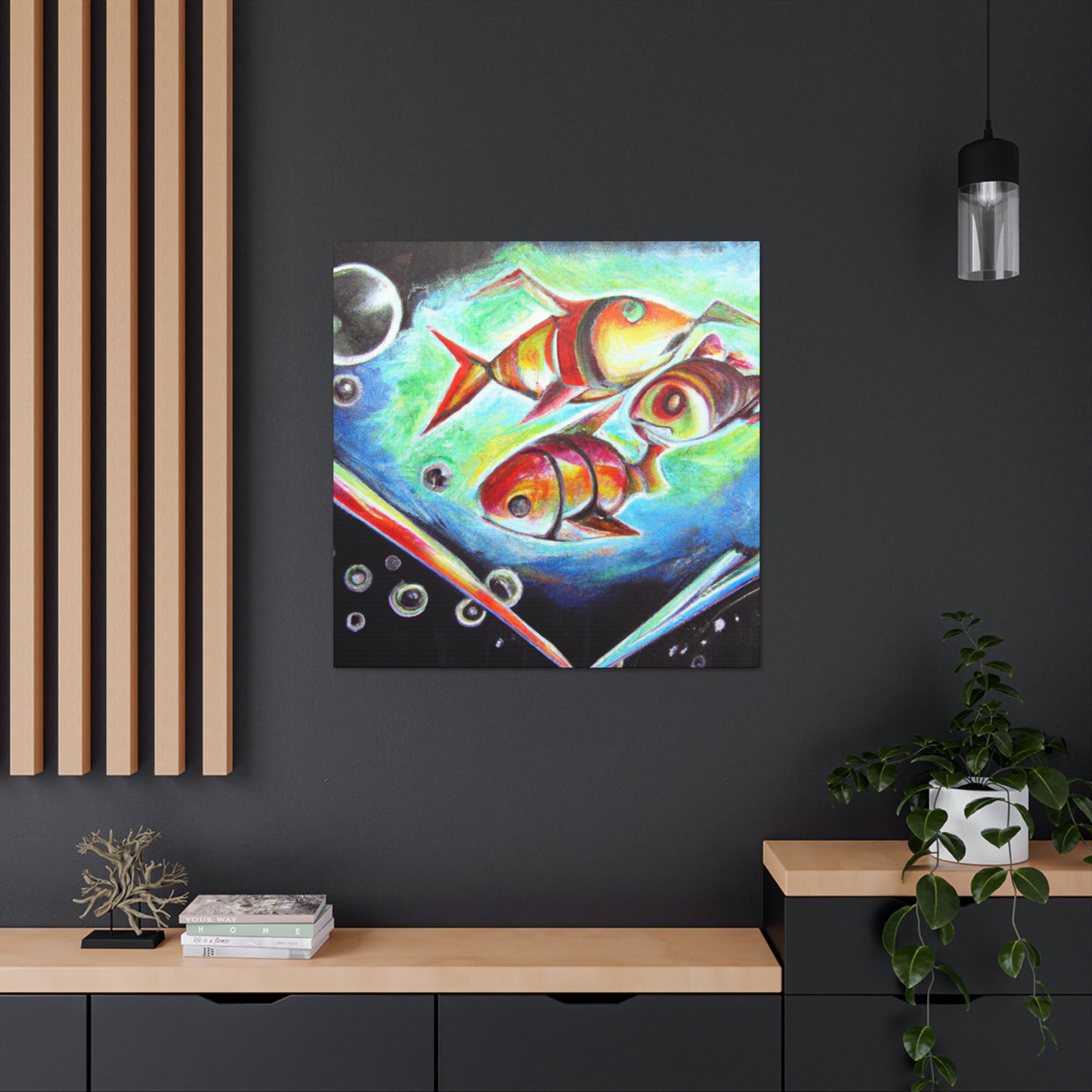 Rainbow Fish Brilliance - Canvas