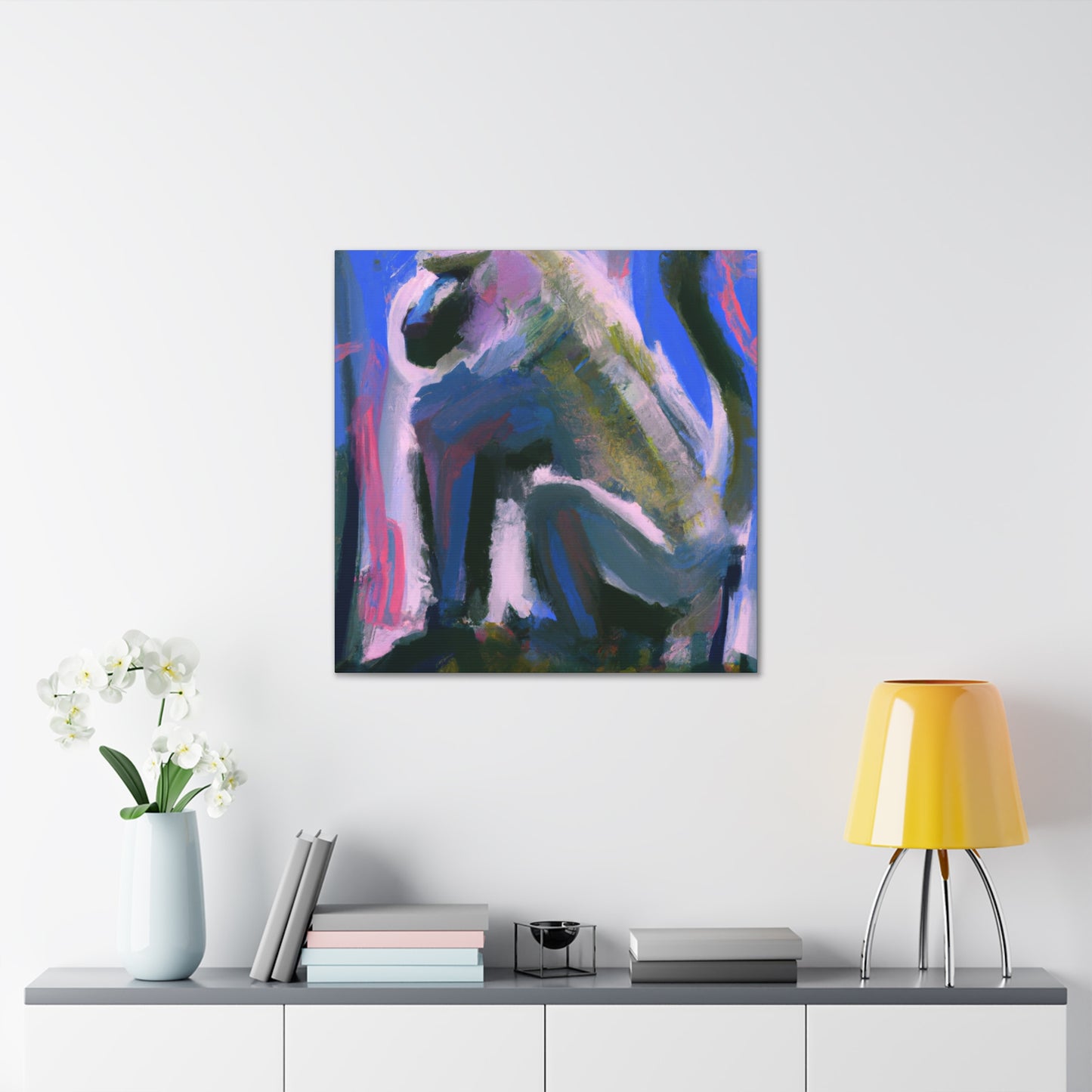 "Baboon in Abstract Color" - Canvas