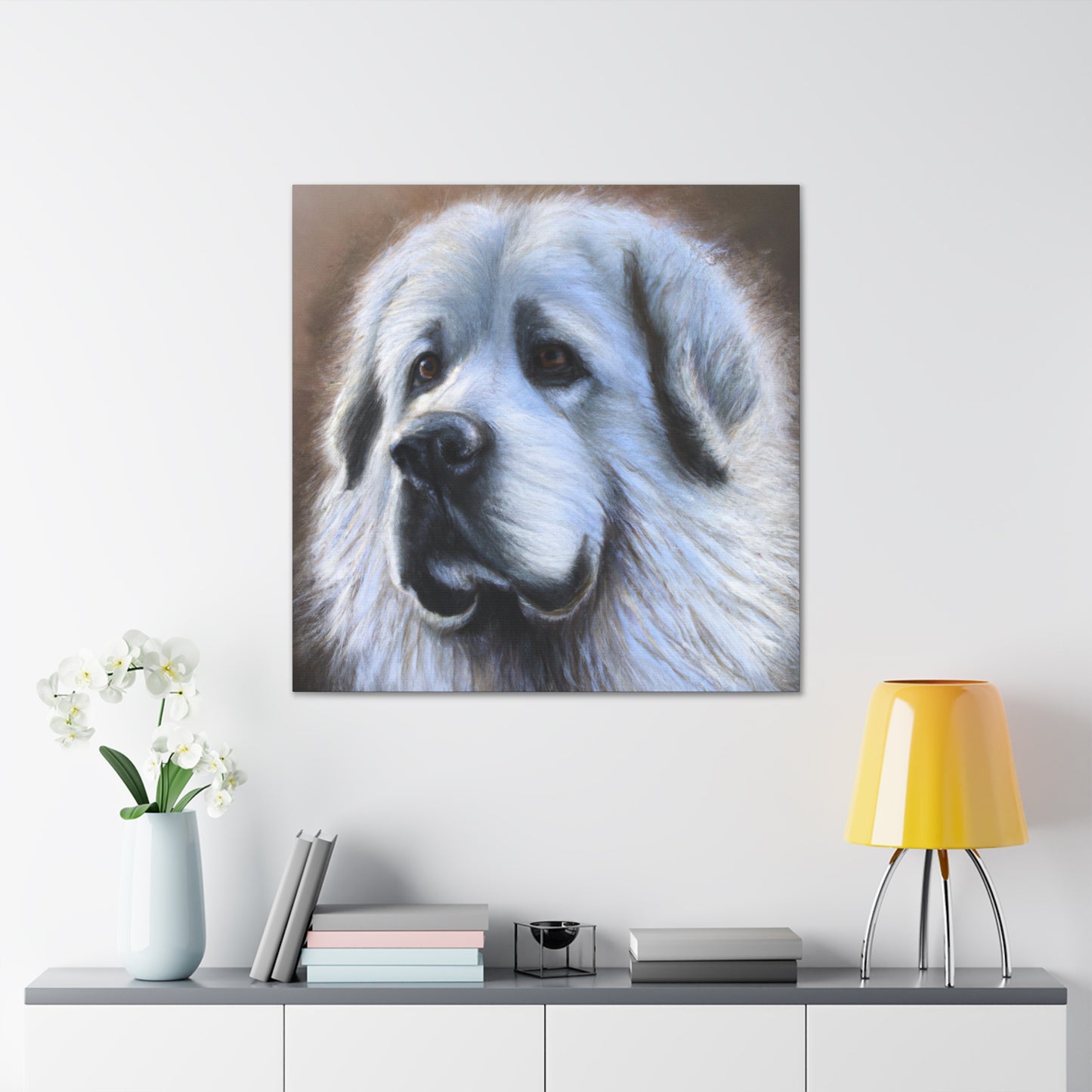 "Proud Pyrenees Portrait" - Canvas