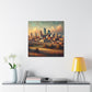 "Cityscape Symphony: Kansas Dreams" - Canvas