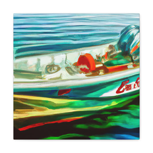 Catching the Bass Boat - Canvas