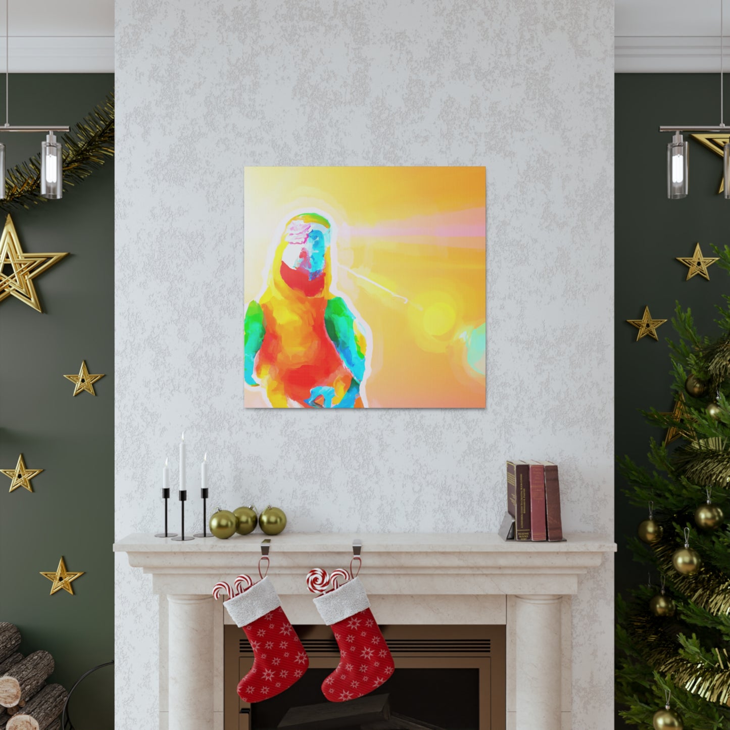 Macaw Feather Fantasy - Canvas