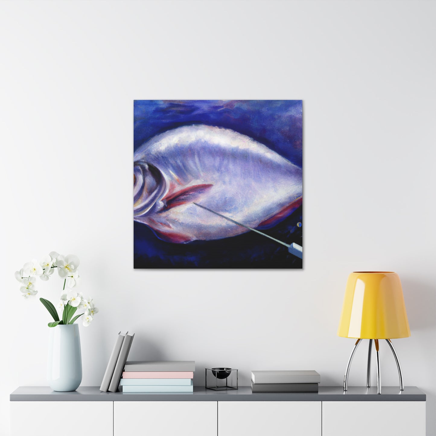 Catching Fish in Color - Canvas