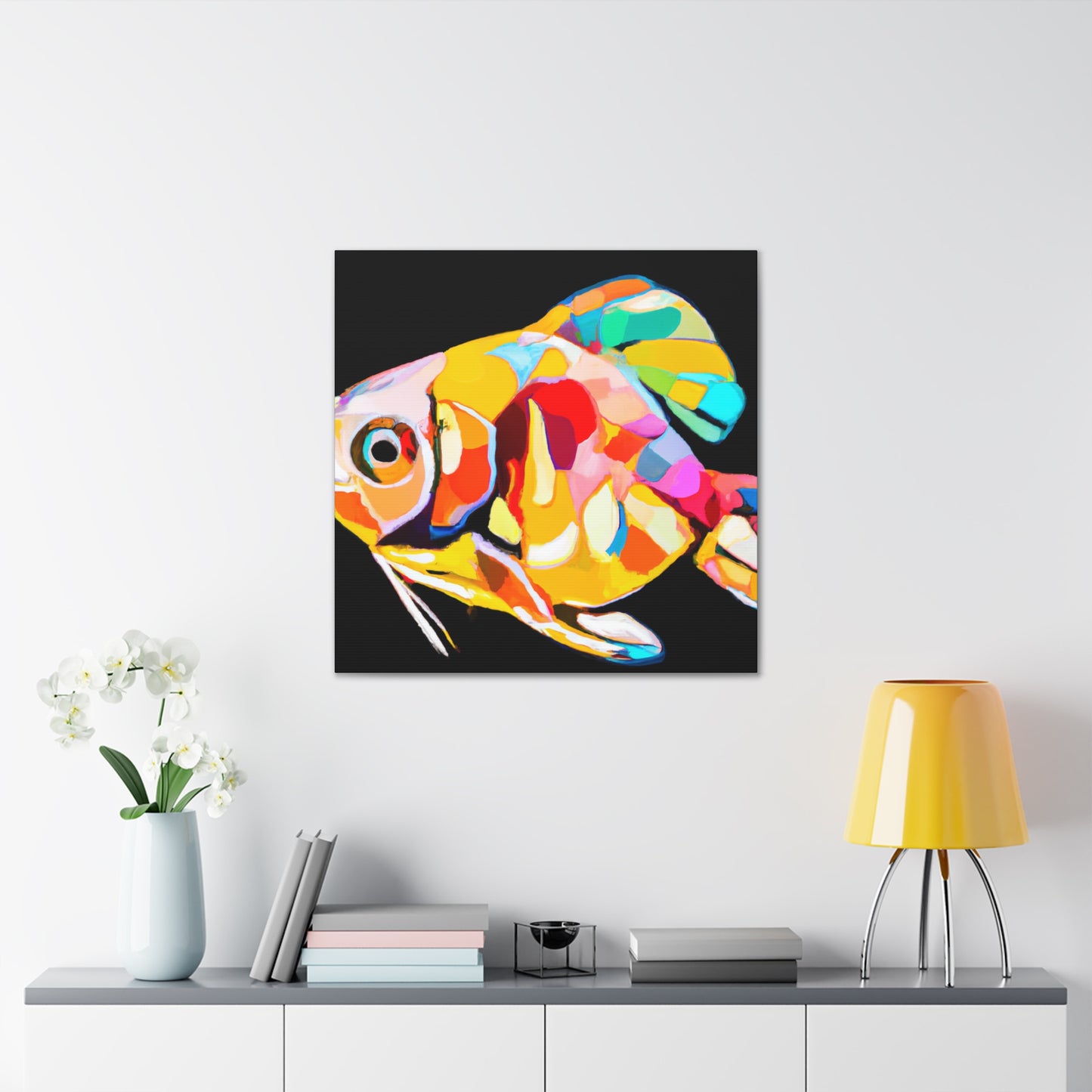 "Killifish Art Deco Dream" - Canvas