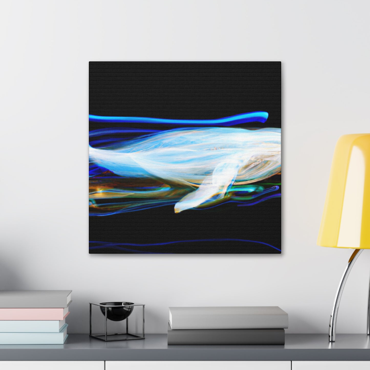 Beluga Whale Mosiac - Canvas