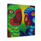 " Amazon Parrots Ablaze" - Canvas