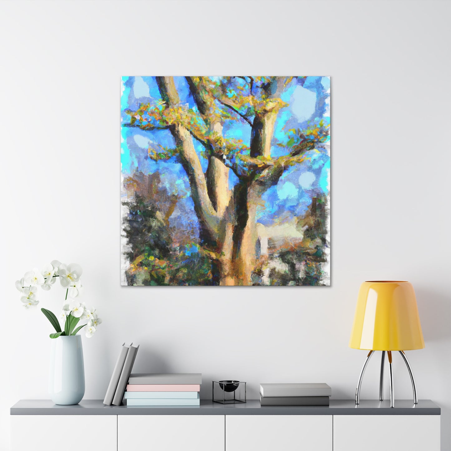 Beech Tree Reflection. - Canvas