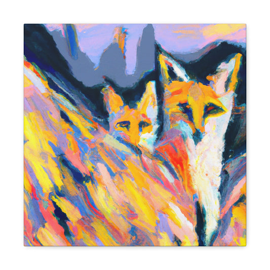 Fox in the Moonlight - Canvas