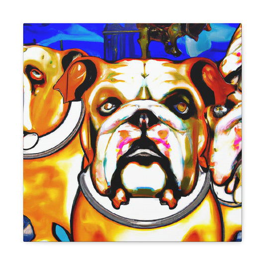 English Bulldog Dreamscape - Canvas