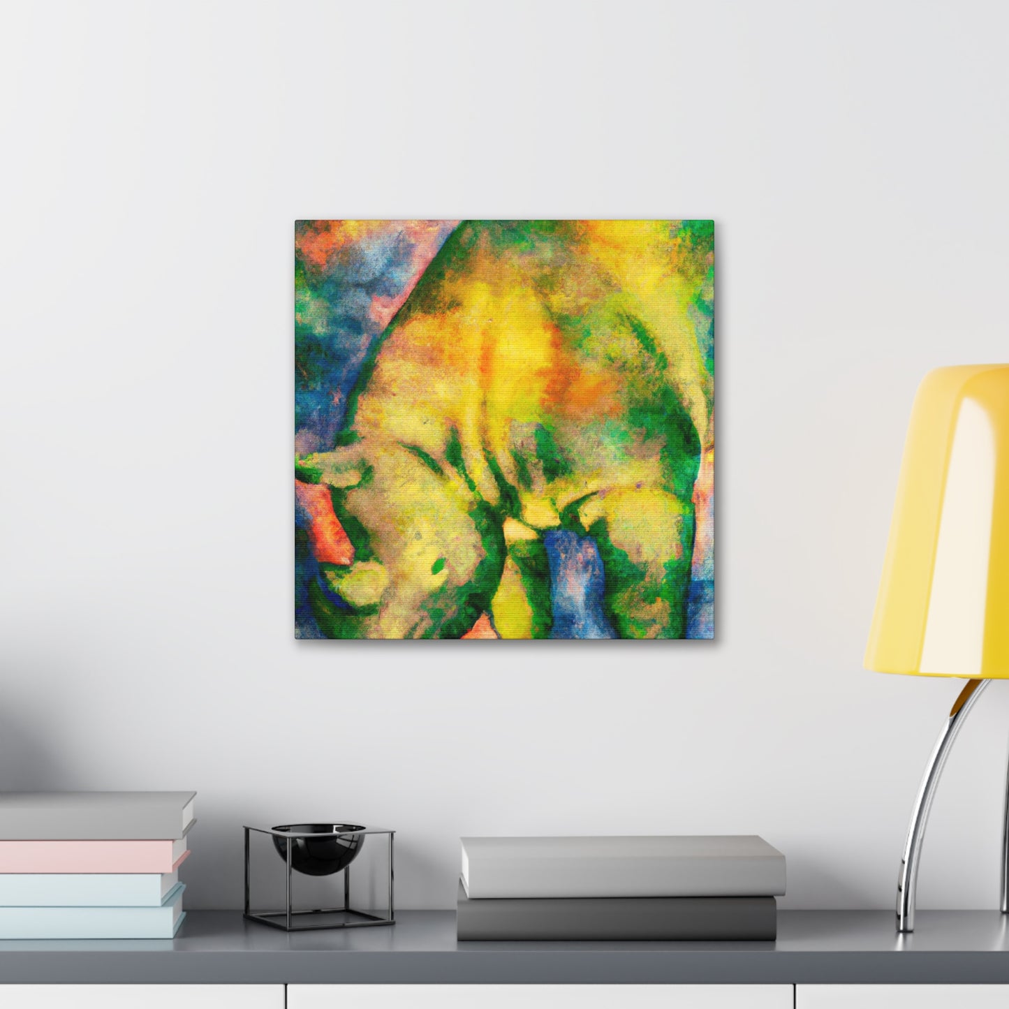 "Rhinoceros in Abstract" - Canvas