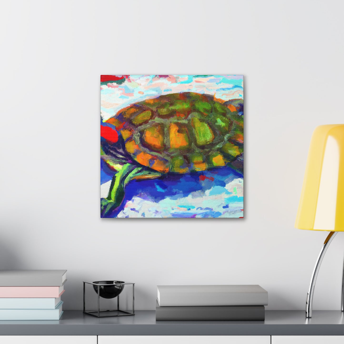 "Turtle's Coppery Shell" - Canvas