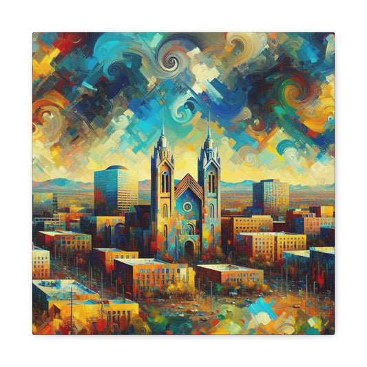 Desert Dreamscape Ablaze - Canvas