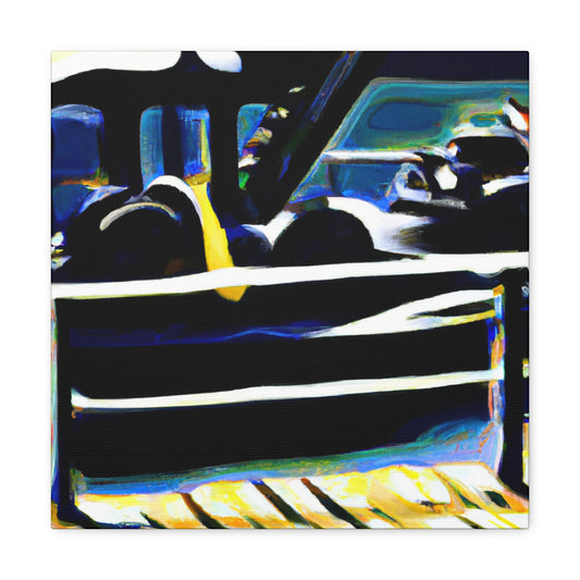 "Pontoon Boat Serenity" - Canvas