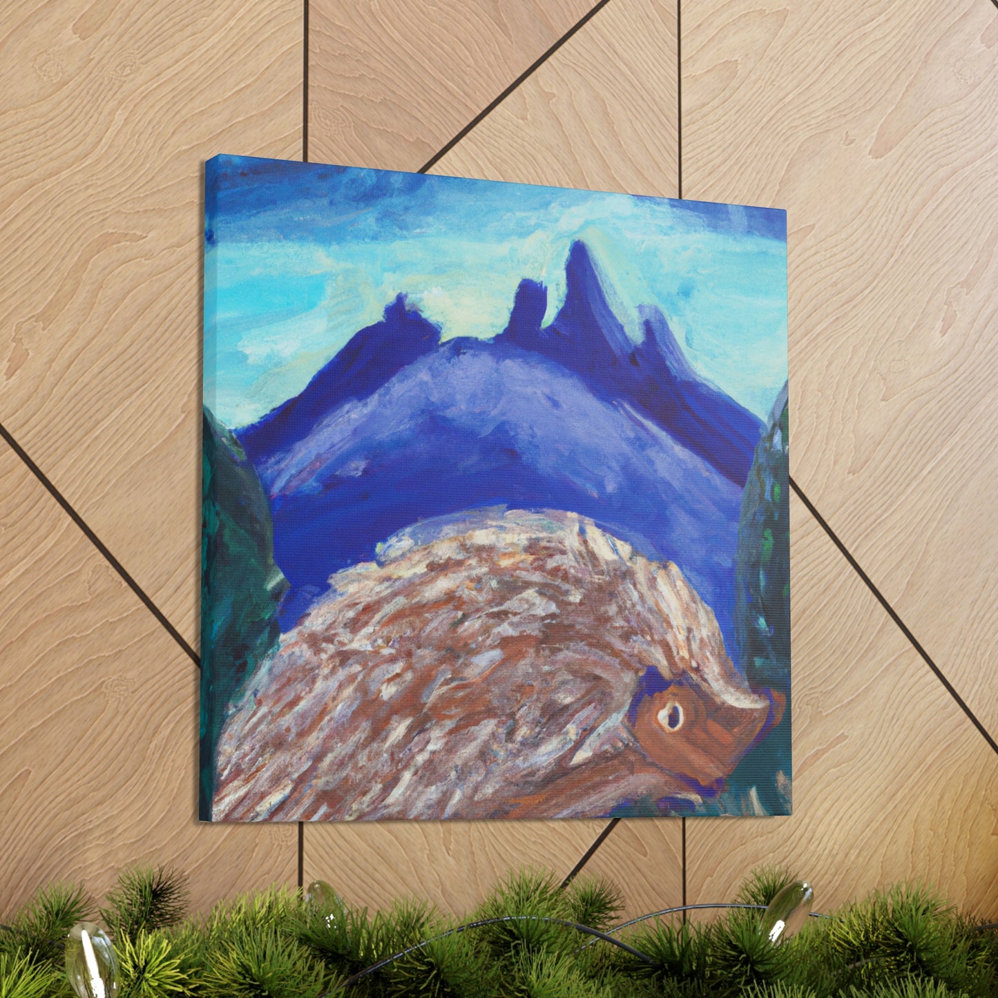 Hedgehog in Expressionism - Canvas