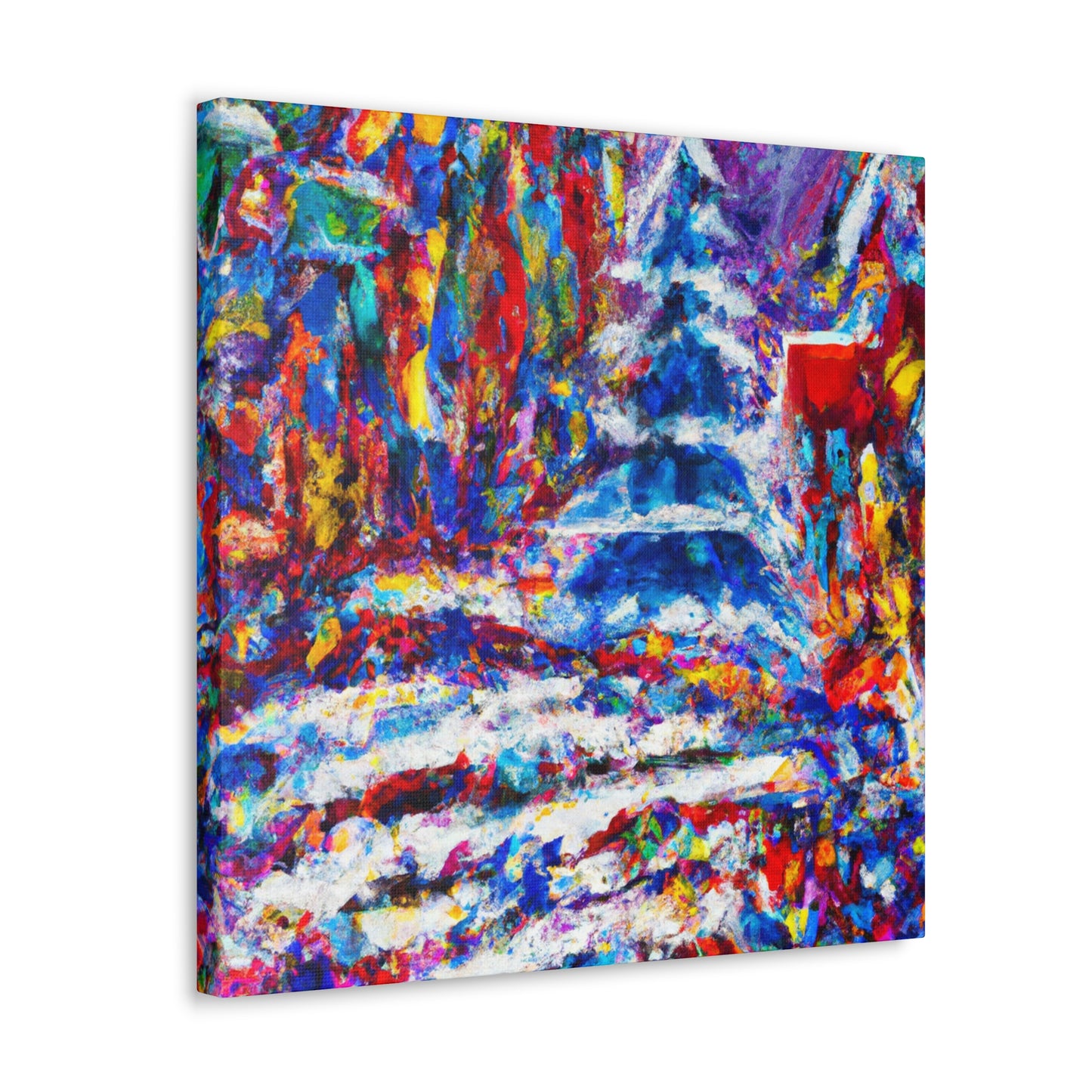 "City Square Fauvism Scene" - Canvas