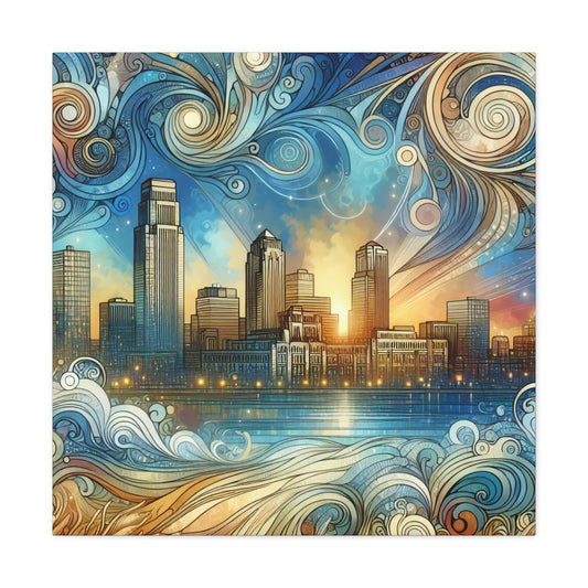 "Enchanting Omaha Serenade" - Canvas