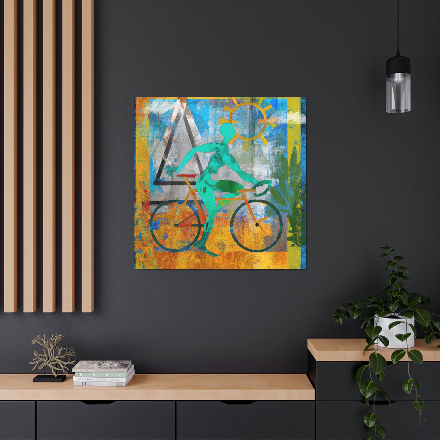 Bicycling Through the Jazz Age - Canvas