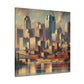 "Riverside Serenity: Cincinnati" - Canvas