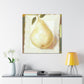 Pear in Soft Hues. - Canvas