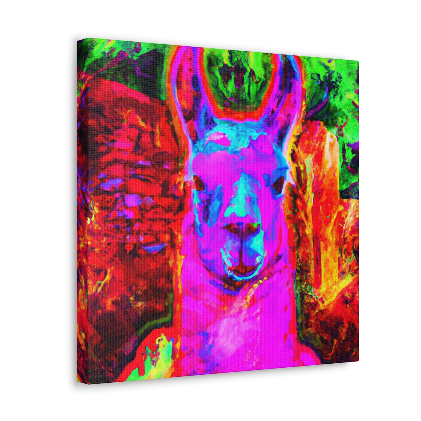 Futuristic Llama Painting - Canvas