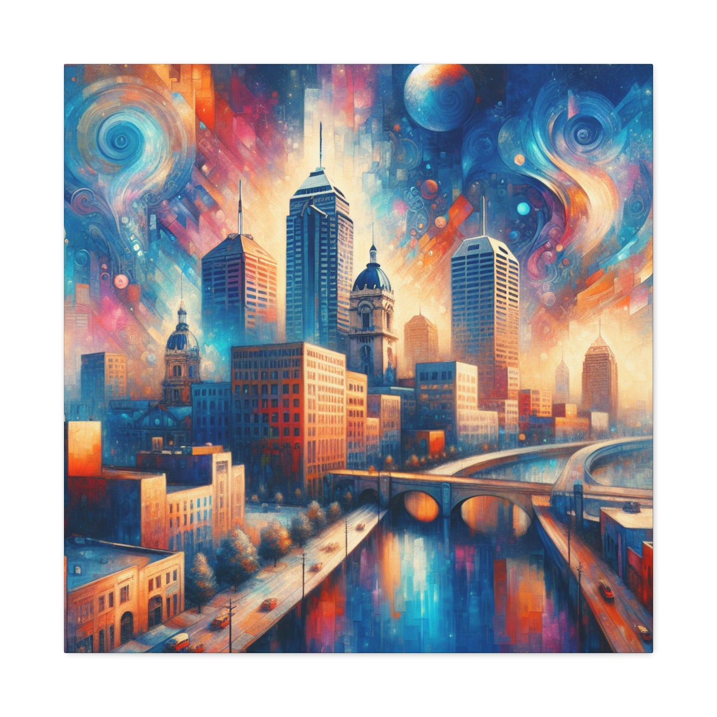 "Urban Impression: Monumental Serenity" - Canvas