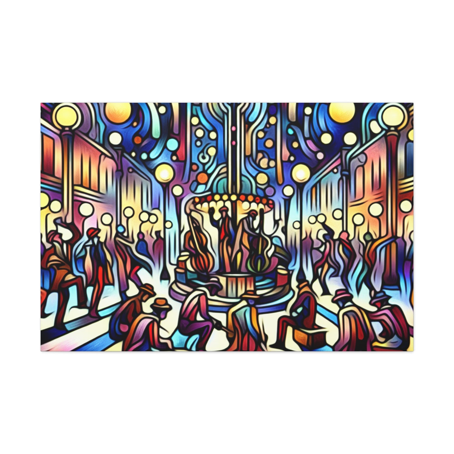 Enchanting Street Musicians - Canvas