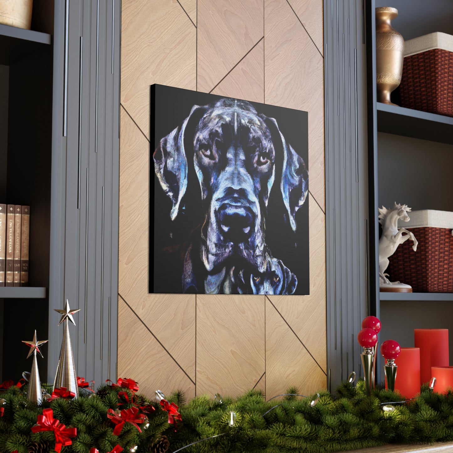 Great Dane in Deco. - Canvas