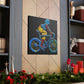 "Bicyclist in Motion" - Canvas