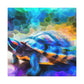 Box Turtle Paradoxical Art - Canvas