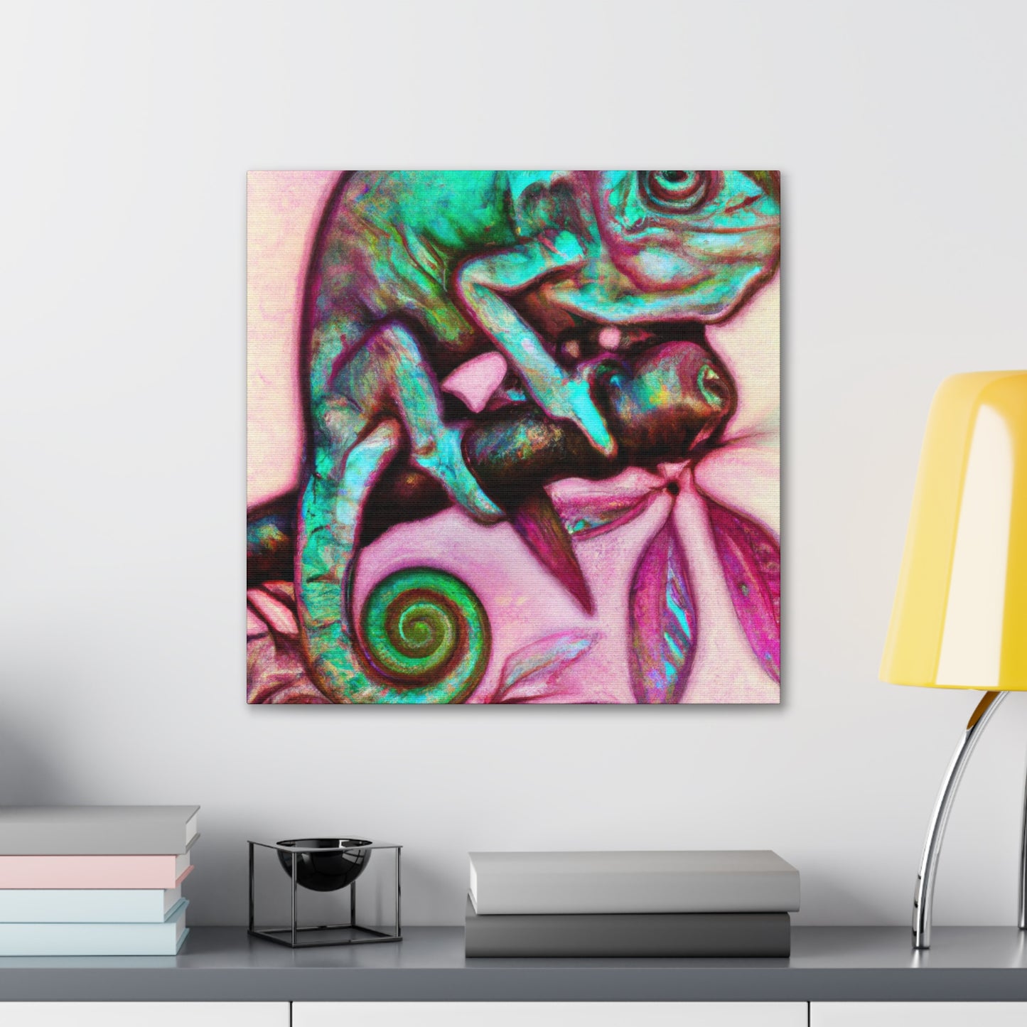 Veiled Chameleon Gaze - Canvas