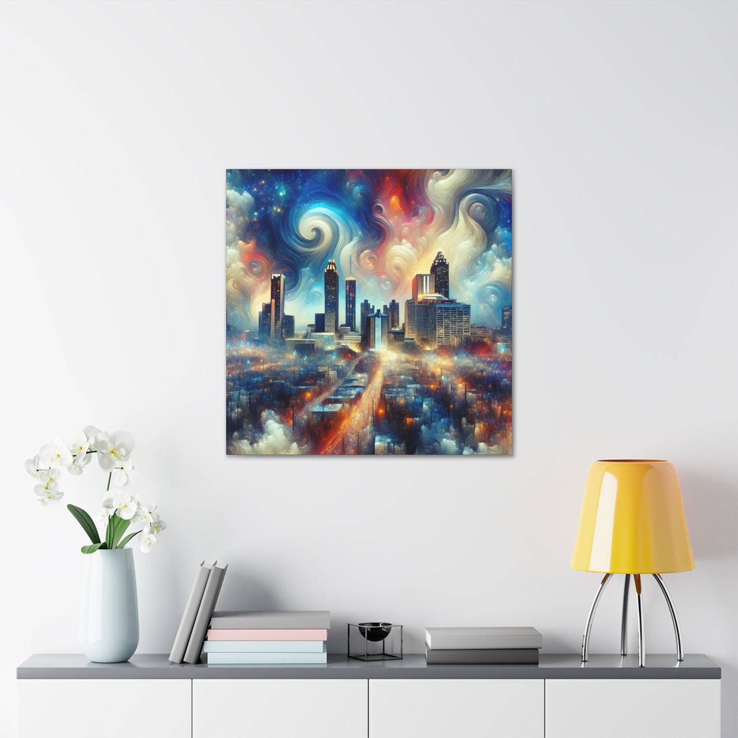 "Urban Symphony: Atlanta Impression" - Canvas