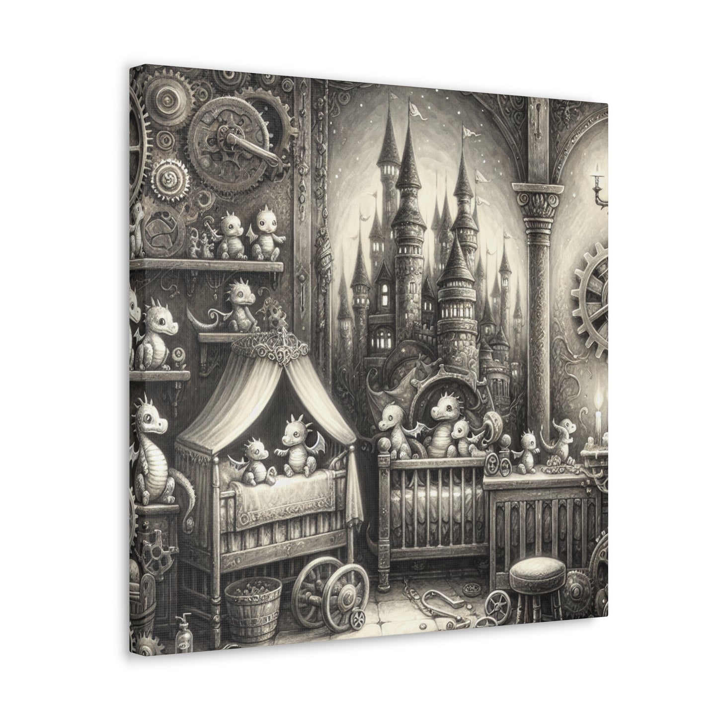 Whimsical Steam Realm - Canvas