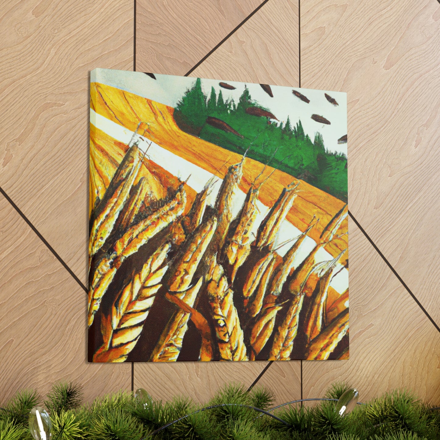 Golden Grain Harvesting - Canvas