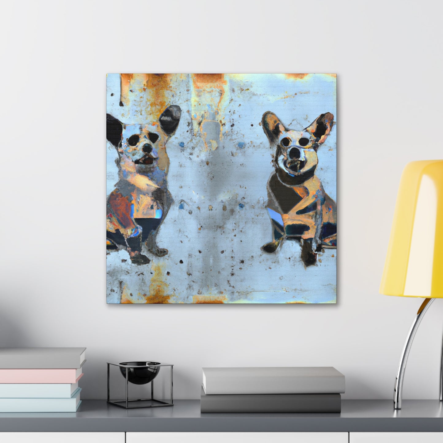 Corgi's Surreal Dream - Canvas