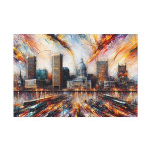 Urban Charm Unveiled - Canvas