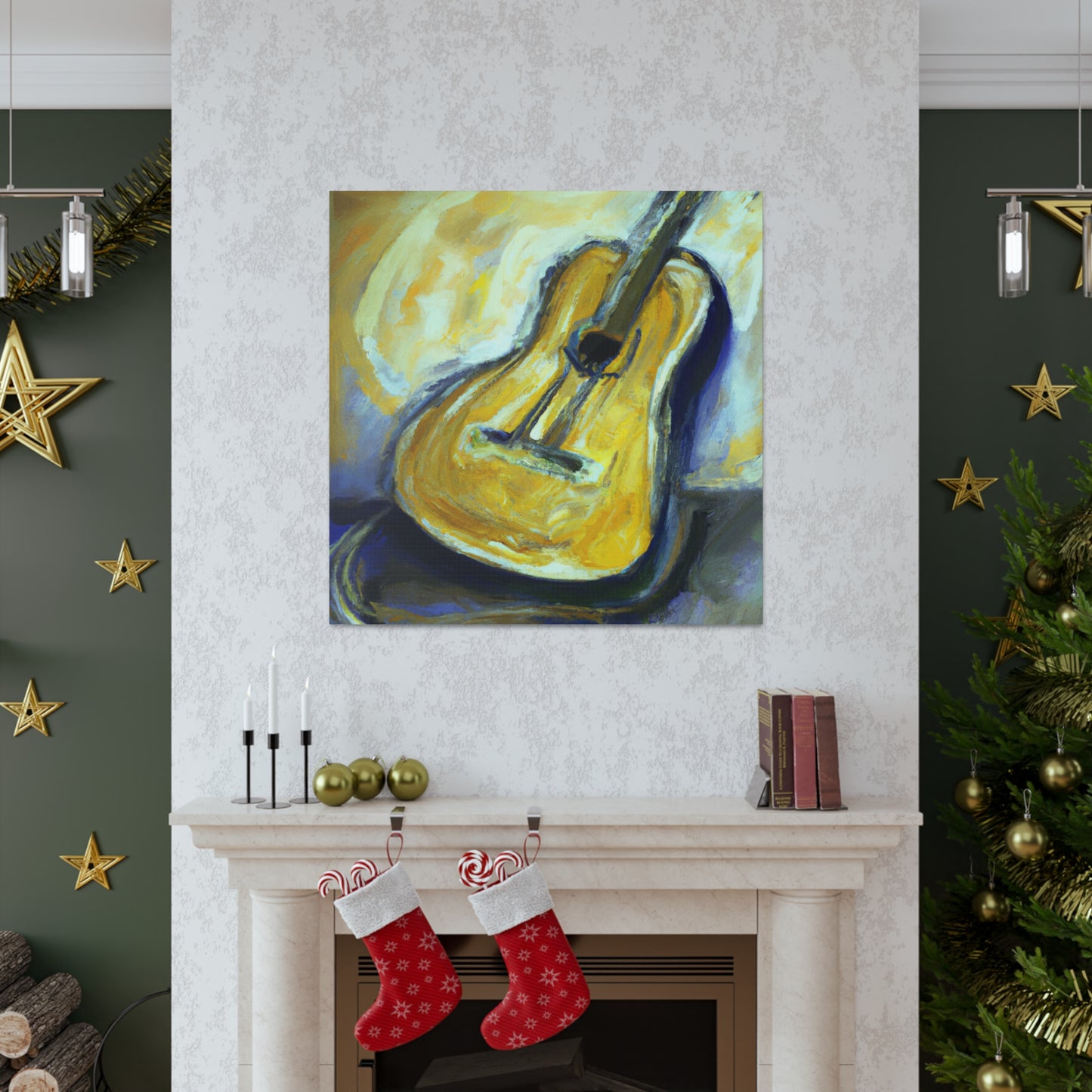 'Guitar Strings In Melody' - Canvas