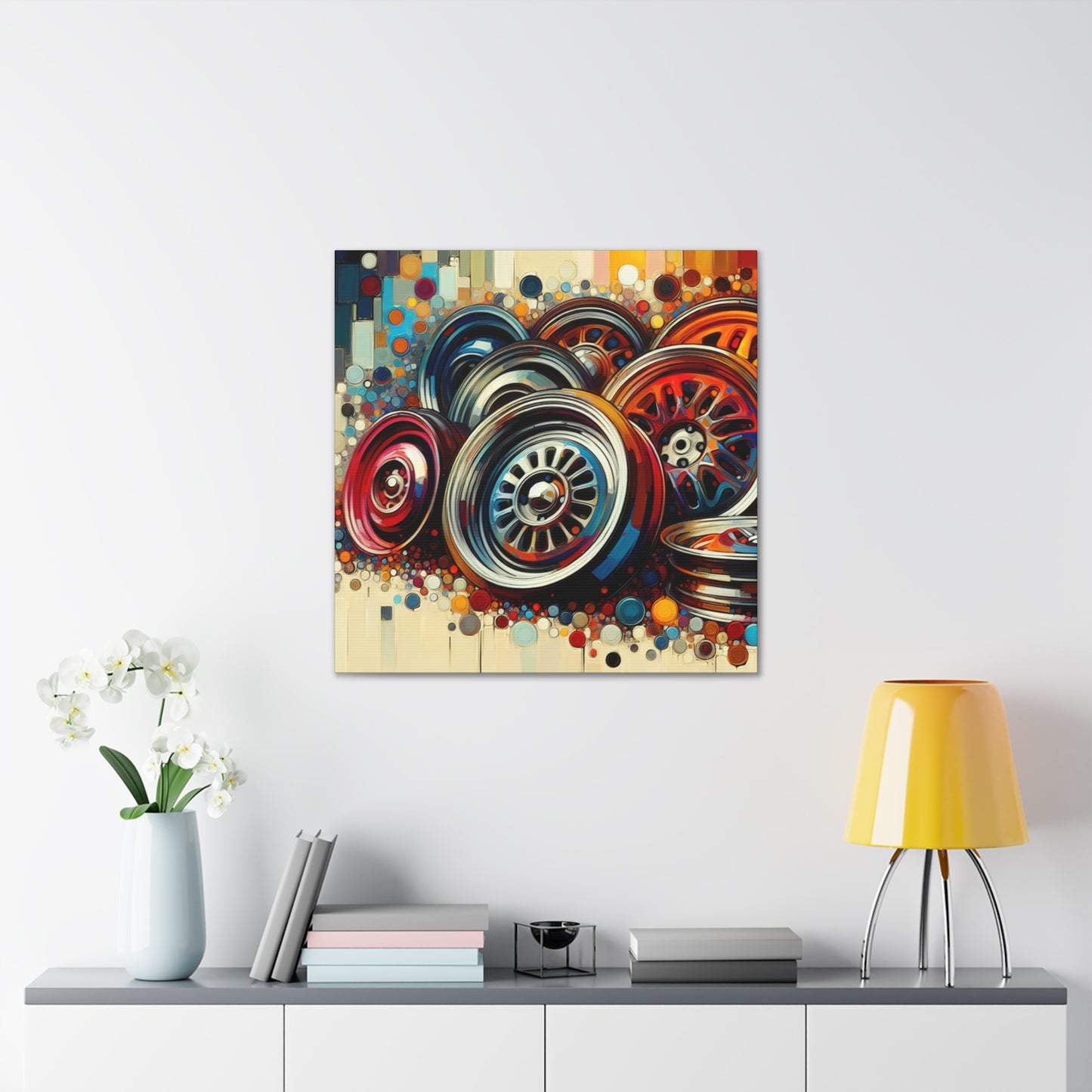 Chrome Symphony Hubcaps - Canvas