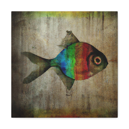 "Rainbow Fish Dreamscape" - Canvas