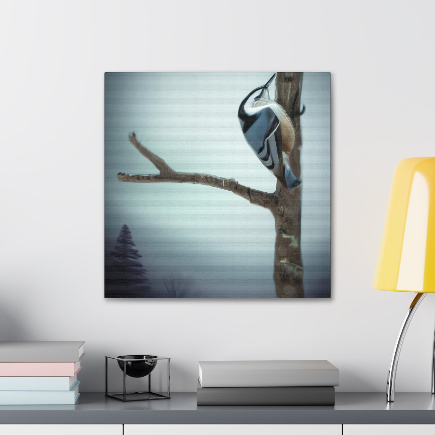 A Nuthatch's Visionary Flight - Canvas