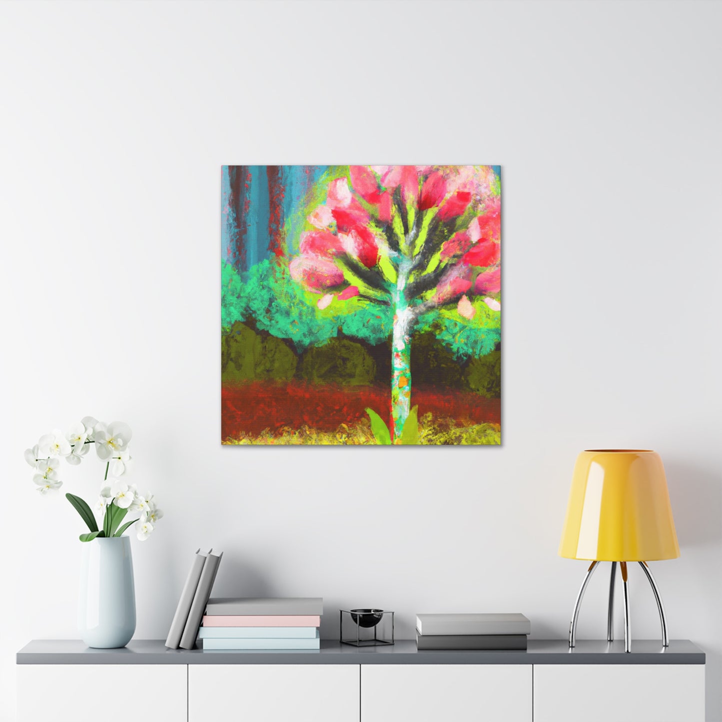 "Dogwood at Dusk Sky" - Canvas