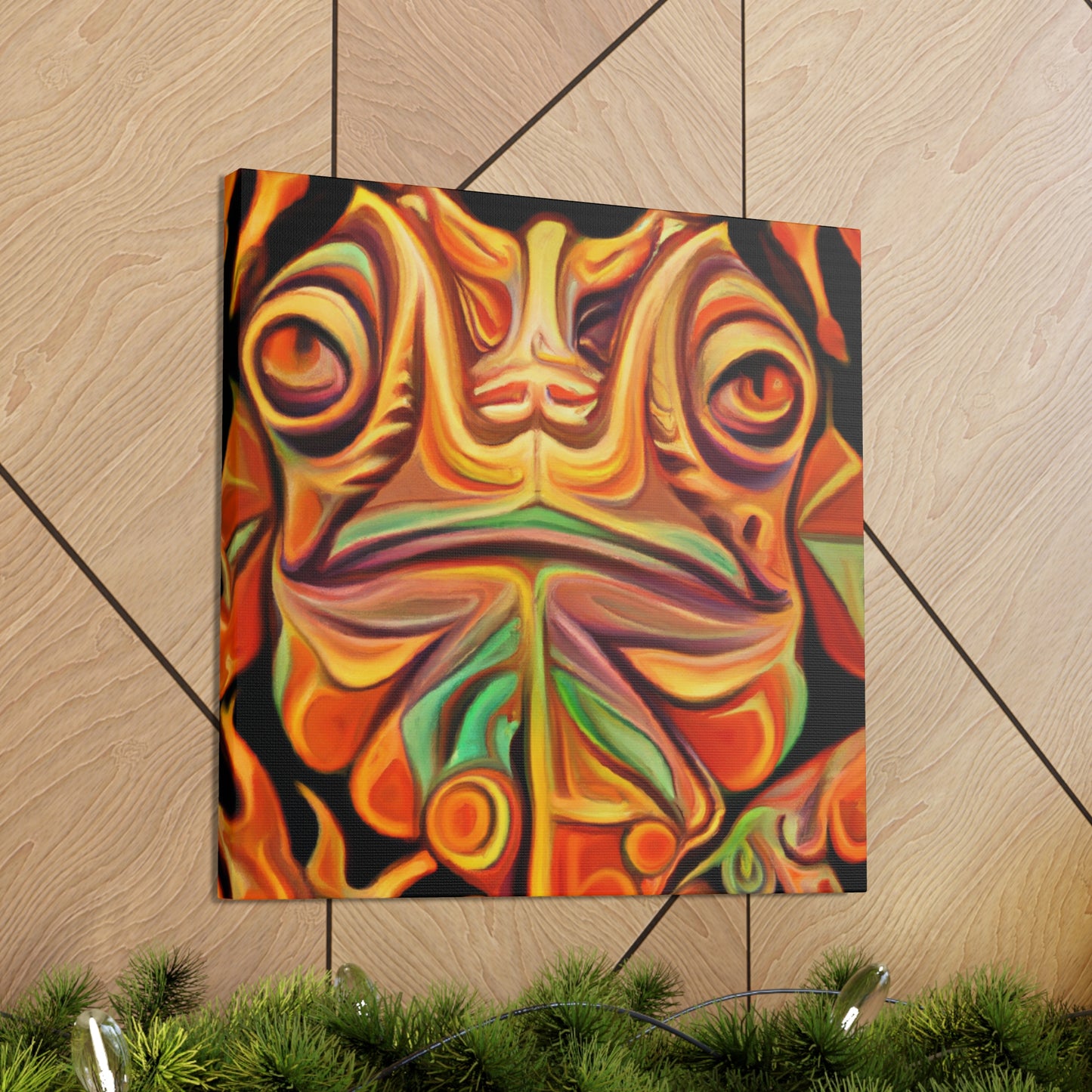 "Horned Lizard Monumental Deco" - Canvas